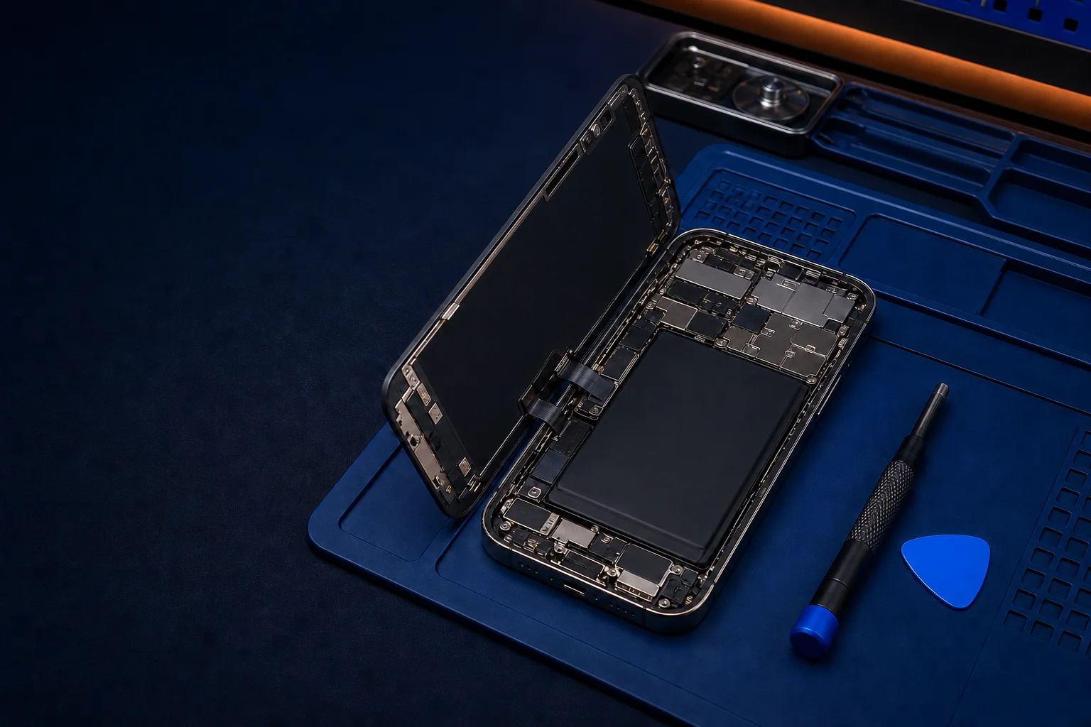 Smartphones staged for privacy-minded repair